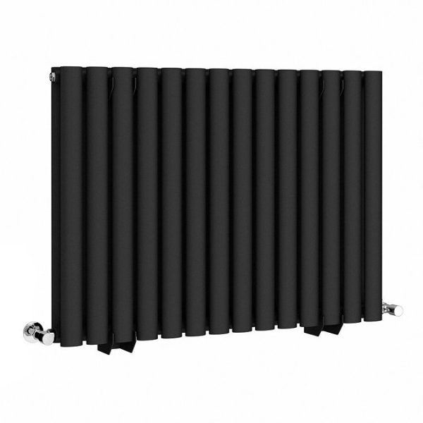 Metro Horizontal Radiator   Matt Black   Double Panel (600mm High) 826mm Wide - Image 4