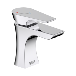 Bristan Hourglass Eco Start Basin Mixer with Clicker Waste   Chrome