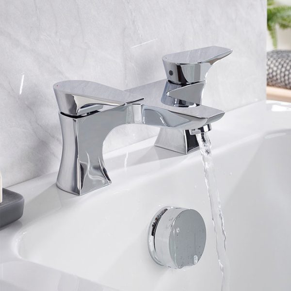 Bristan   Hourglass Contemporary Bath Filler   Chrome - Image 3