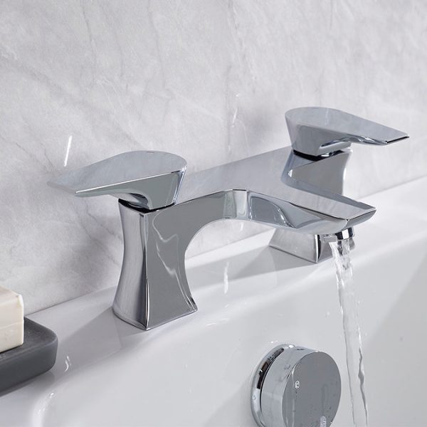 Bristan   Hourglass Contemporary Bath Filler   Chrome - Image 2