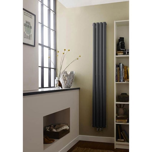 Hudson Reed   Revive Anthracite Designer Radiator   W237 x H1800mm - Image 2