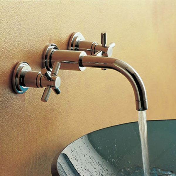 Hudson Reed   Tec Crosshead Wall Mounted Basin Mixer - Image 2