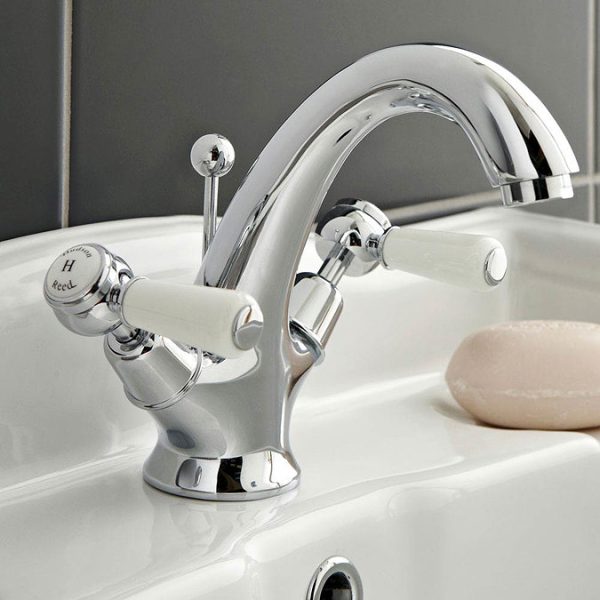 Hudson Reed Topaz Lever Mono Basin Mixer Tap + Pop Up Waste - Image 2