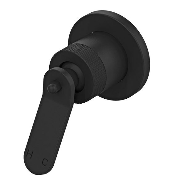 Huxley Matt Black 2 Hole Basin Mixer Tap - Image 3