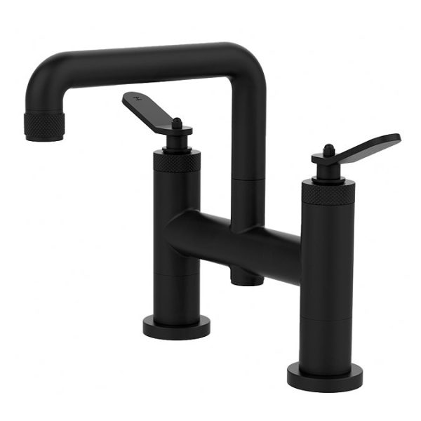 Huxley Matt Black Bath Filler - Image 4