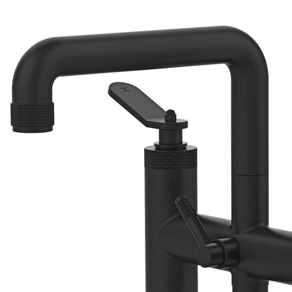 Huxley Matt Black Bath Shower Mixer with Shower Kit - Image 3