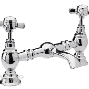 Nuie Luxury Beaumont Bridge Basin Mixer   Chrome