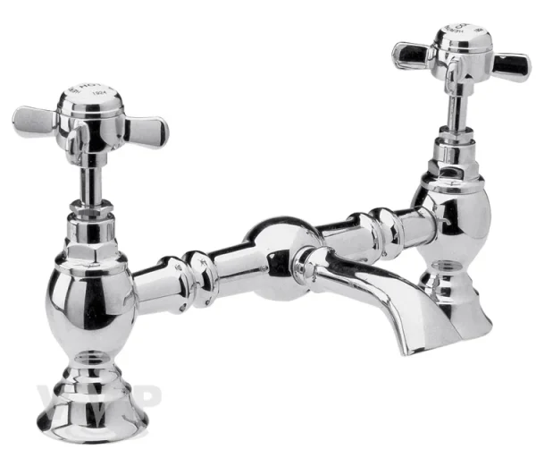 Nuie Luxury Beaumont Bridge Basin Mixer   Chrome
