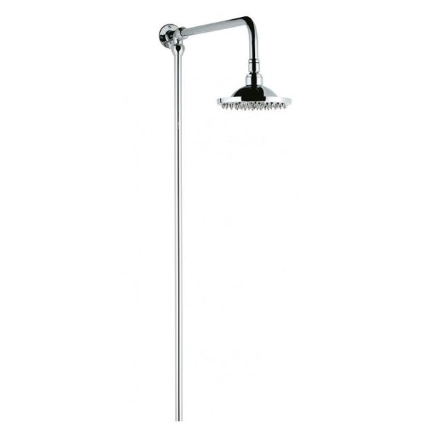 Nuie Traditional Twin Shower Valve with Rigid Riser Kit   Chrome - Image 2