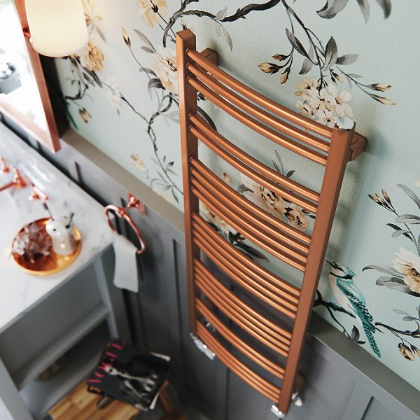 Terma Jade True Copper Heated Towel Rail 1150 x 400mm - Image 3
