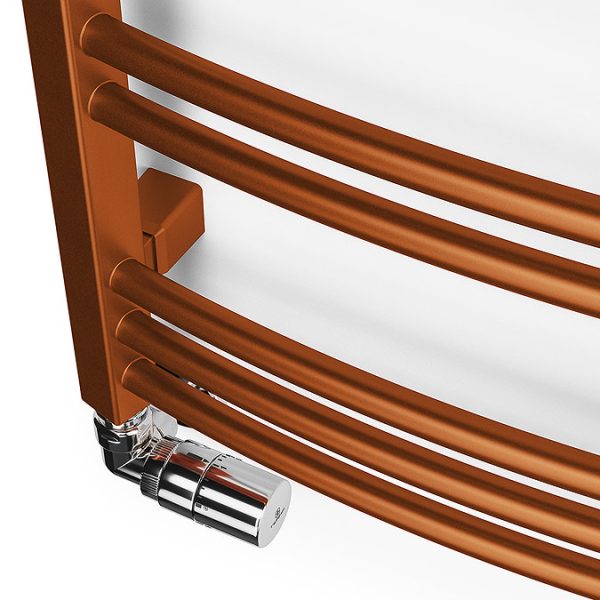 Terma Jade True Copper Heated Towel Rail 753 x 400mm - Image 6
