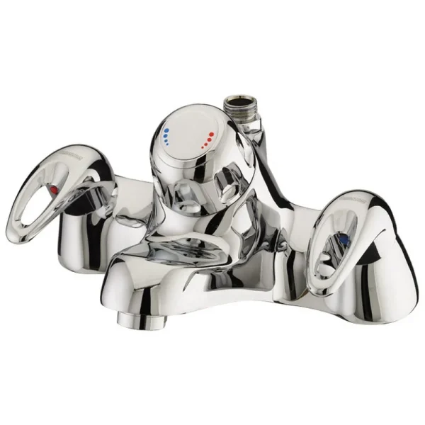 Bristan Java Thermostatic Contemporary Bath Filler with Shower   Chrome
