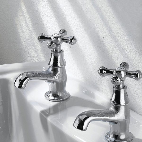 Bristan   Colonial Basin Taps   Chrome Plated - Image 2