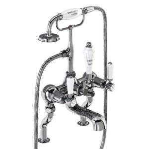 Burlington Kensington   Chrome Deck Mounted Bath/Shower Mixer