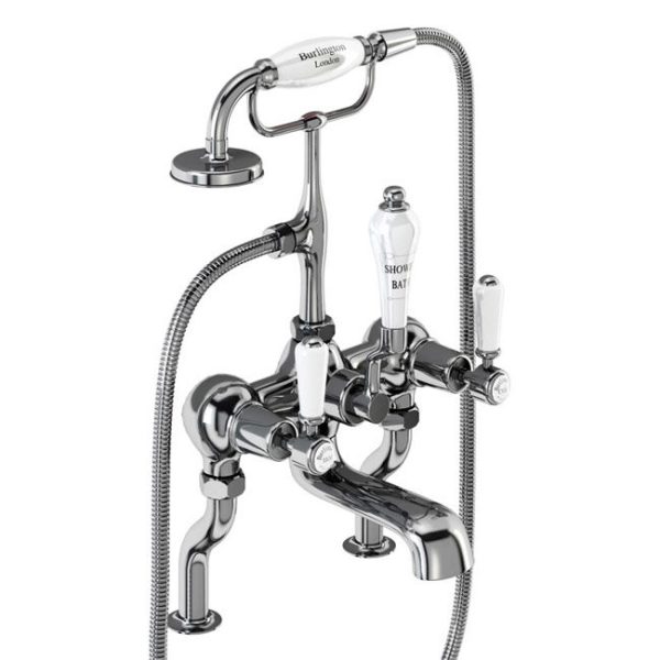 Burlington Kensington   Chrome Deck Mounted Bath/Shower Mixer