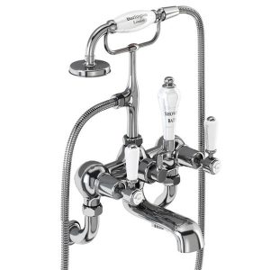 Burlington Kensington   Chrome Wall Mounted Bath/Shower Mixer