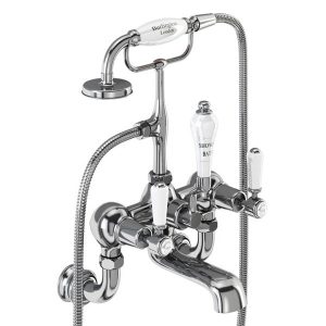 Burlington Kensington Regent   Chrome Wall Mounted Bath/Shower Mixer