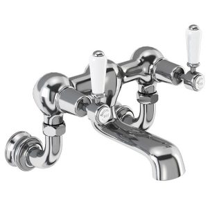 Burlington Kensington Regent   Chrome Wall Mounted Bath Filler