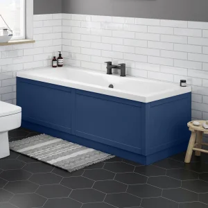 Keswick Blue 1700 x 700 Double Ended Bath inc. Front + End Panels