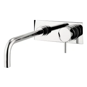 Crosswater   Kai Lever Wall Mounted 2 Hole Set Basin Mixer with Back Plate