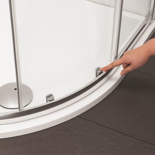 Crosswater 800 x 800mm Kai 6 Quadrant Double Door Shower Enclosure - Image 6