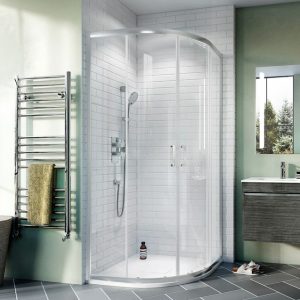 Crosswater 800 x 800mm Kai 6 Quadrant Double Door Shower Enclosure