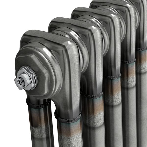 Keswick 1800 x 380mm Raw Metal (Lacquered) 2 Column Radiator - Image 4