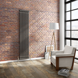 Keswick 1800 x 380mm Raw Metal (Lacquered) 2 Column Radiator