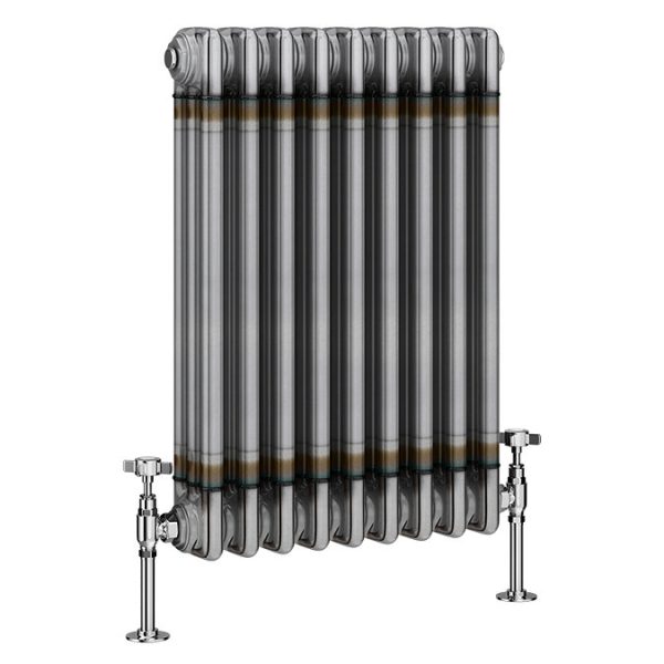 Keswick 600 x 425mm Raw Metal (Lacquered) 3 Column Radiator - Image 2