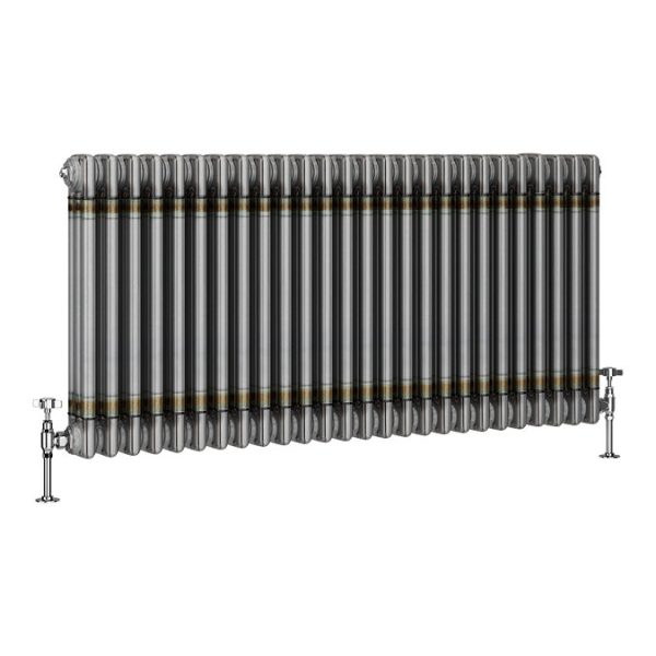 Keswick 600 x 1190mm Raw Metal (Lacquered) 3 Column Radiator - Image 2