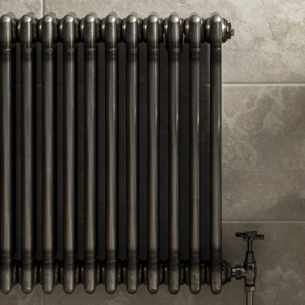 Keswick 600 x 605mm Raw Metal (Lacquered) 3 Column Radiator - Image 5
