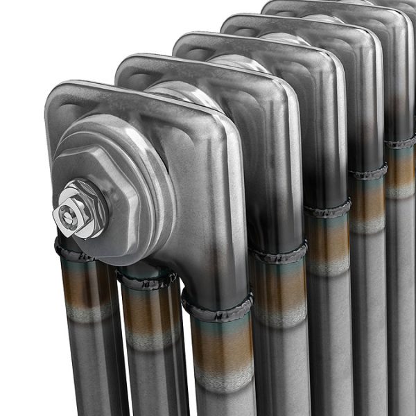 Keswick 300 x 1550mm Raw Metal (Lacquered) 3 Column Radiator - Image 4