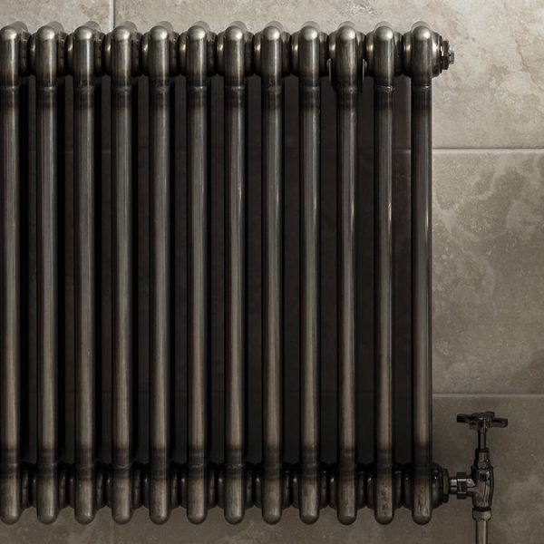 Keswick 600 x 1370mm Raw Metal (Lacquered) 3 Column Radiator - Image 5