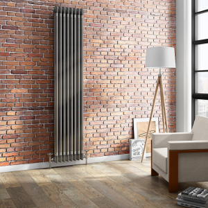 Keswick 1800 x 380mm Raw Metal (Lacquered) 3 Column Radiator