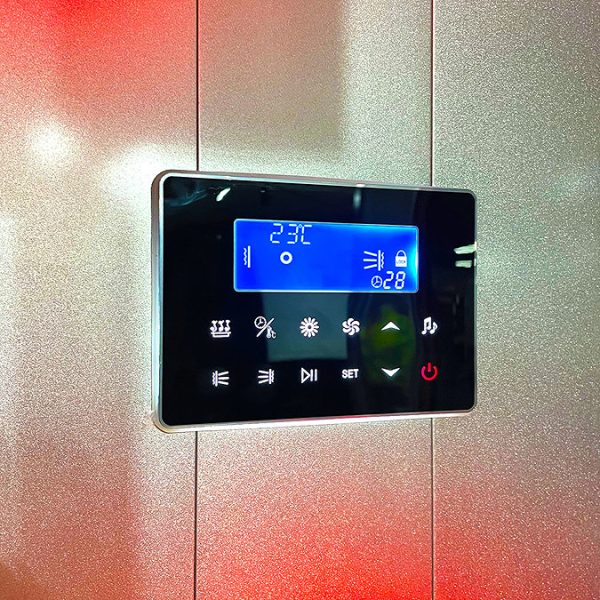 Insignia 1000 x 900mm Black Sauna & Steam Shower Cabin - Image 2