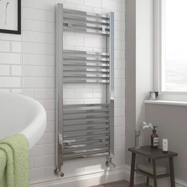 Cube Heated Towel Rail   Chrome (500 x 1100mm)