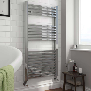 Cube Heated Towel Rail   Chrome (600 x 1100mm)