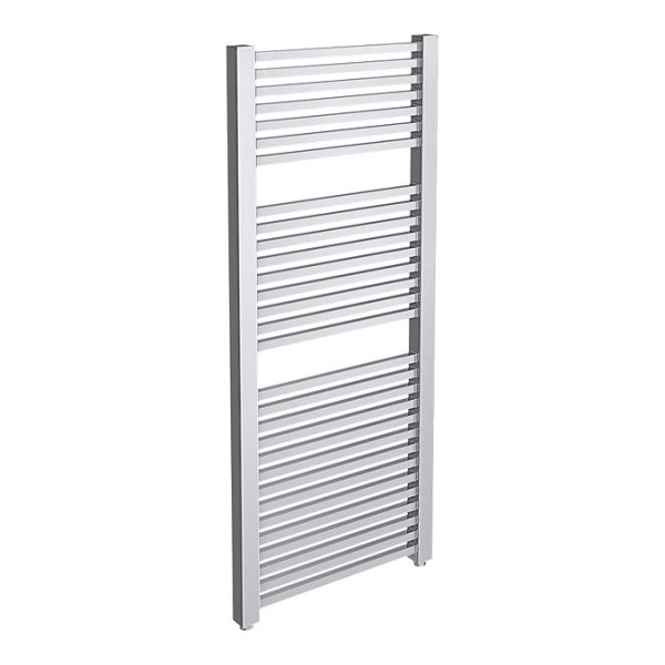 Cube Heated Towel Rail   Chrome (600 x 1420mm) - Image 2