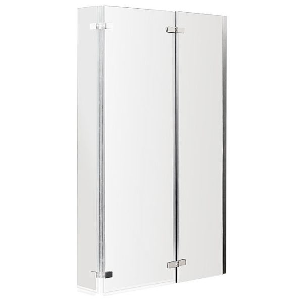 Milan Shower Bath   1700mm L Shaped with Double Hinged Screen + Panel - Image 4