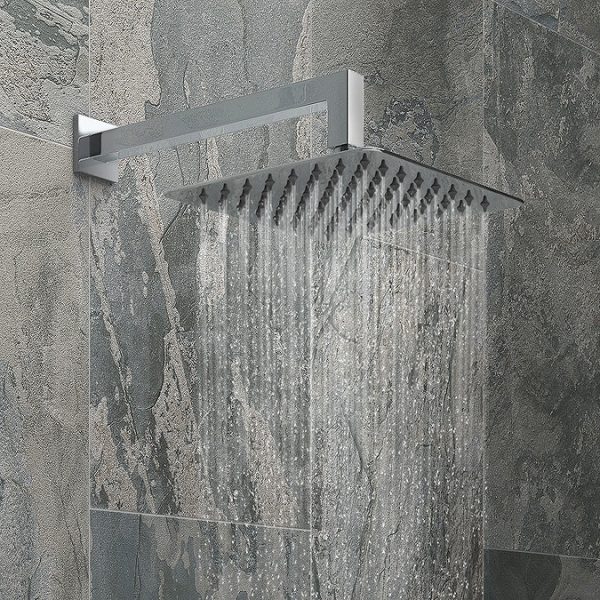 Milan Shower Bath + Concealed 1 Outlet Shower Pack (1700 L Shaped with Screen + Panel) - Image 9