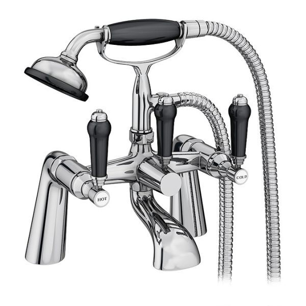 Lancaster Black Traditional Tap Package (Bath + Basin Tap) - Image 3