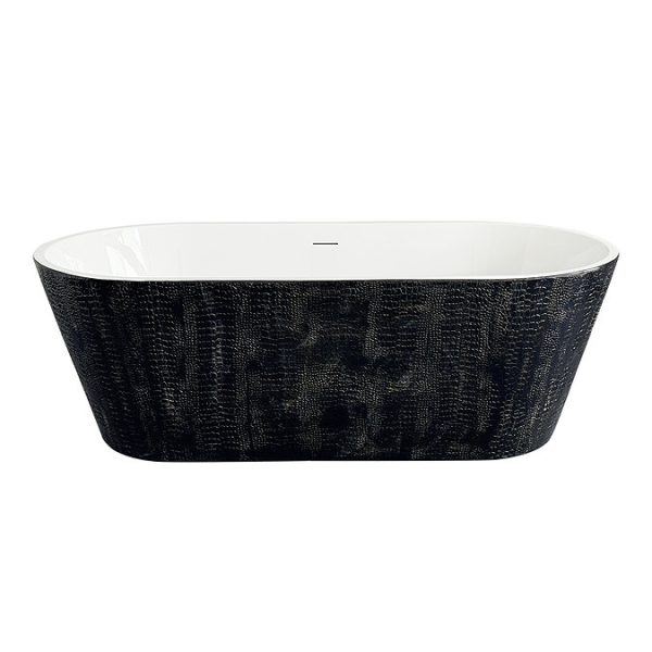 Brooklyn 1700 x 800 Freestanding Bath   Crocodile Effect Finish - Image 4