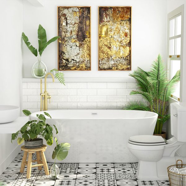 Brooklyn 1700 x 800mm Double Ended Freestanding Bath - Image 2