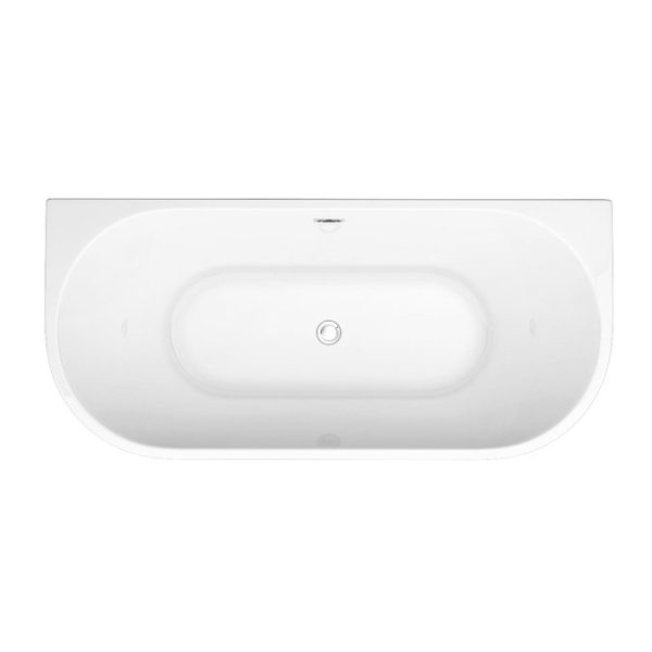 Apollo Back To Wall Modern Curved Bath (1700 x 800mm) - Image 5