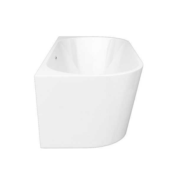 Apollo Back To Wall Modern Curved Bath (1700 x 800mm) - Image 6