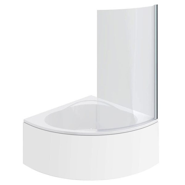 Laguna Corner Shower Bath with Screen + Panel - Image 2