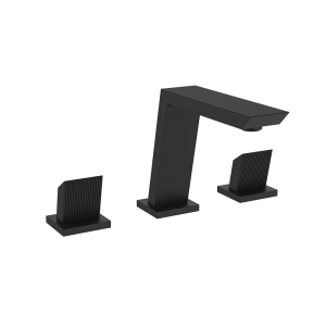 Crosswater Limit 3 Hole Deck Mounted Basin Set   Matt Black