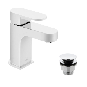 Vado Life Smooth Bodied Mono Basin Mixer + Universal Basin Waste