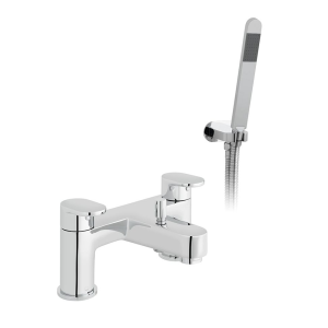 Vado Life Deck Mounted Bath Shower Mixer with Single Function Handset