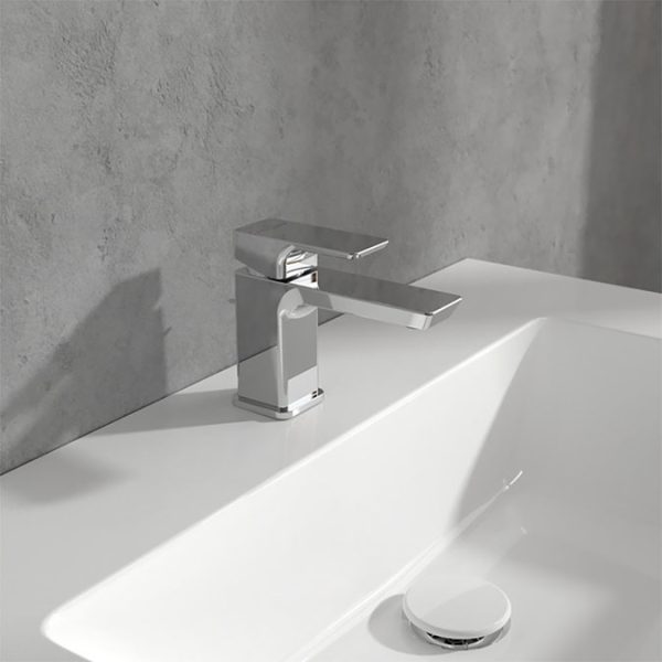 Villeroy and Boch Subway 3.0 Cloakroom Lever Basin Mixer with Pop Up Waste   Chrome - Image 2
